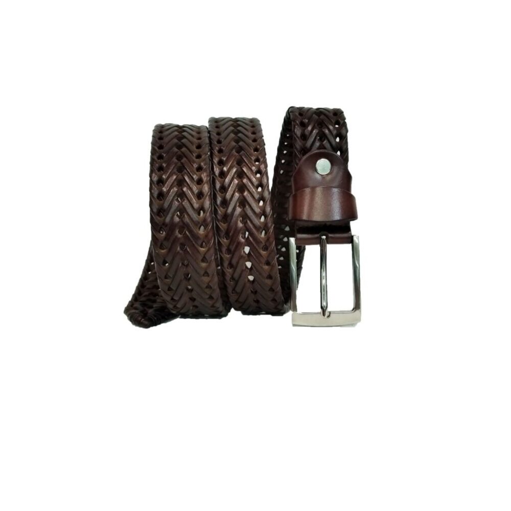 LEATHER KNITTED BELT